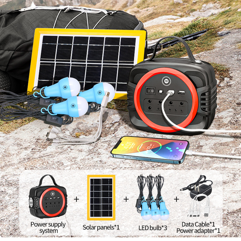 Solar Lighting Mobile Charging Portable Mini Home Solar Light System Kits