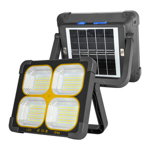 12000lm IP66 Outdoor Camping Light Waterproof All In One Portable Led Solar Flood Light With Power Charging