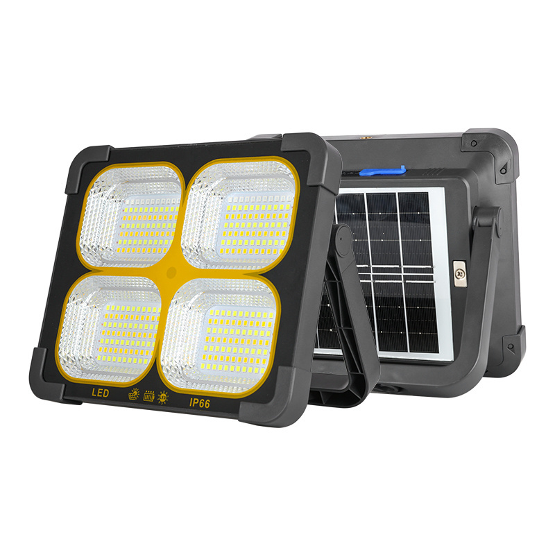 12000lm IP66 Outdoor Camping Light Waterproof All In One Portable Led Solar Flood Light With Power Charging