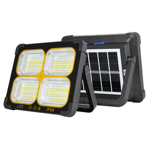 IP66 Original Rechargeable Portable LED Reflector Spotlight Outdoor Solar Light Solar Panels All In One Led Solar Flood Light