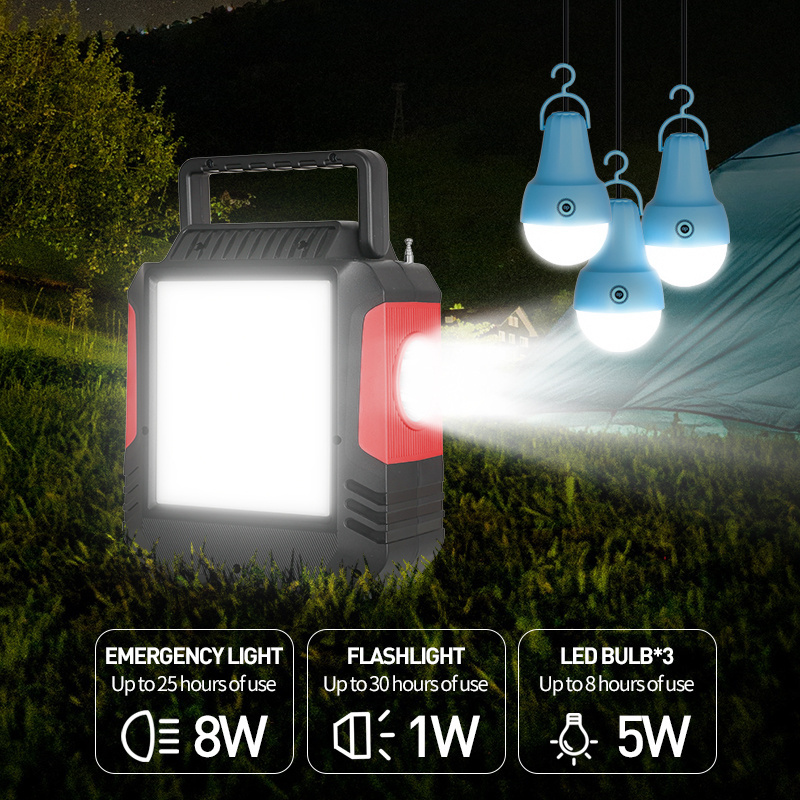 DP portable solar lighting system emergency power backup kits camping light solar power kit home lighting solar kits