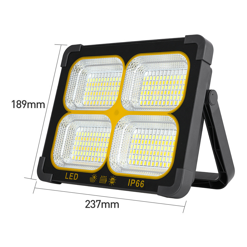 IP66 Original Rechargeable Portable LED Reflector Spotlight Outdoor Solar Light Solar Panels All In One Led Solar Flood Light