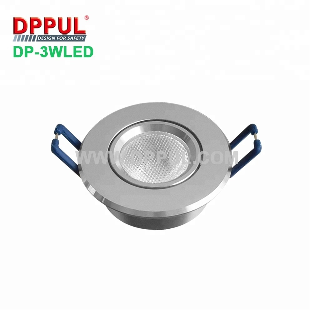 Dppul 3W Battery Operated Recessed Led Emergency Downlight