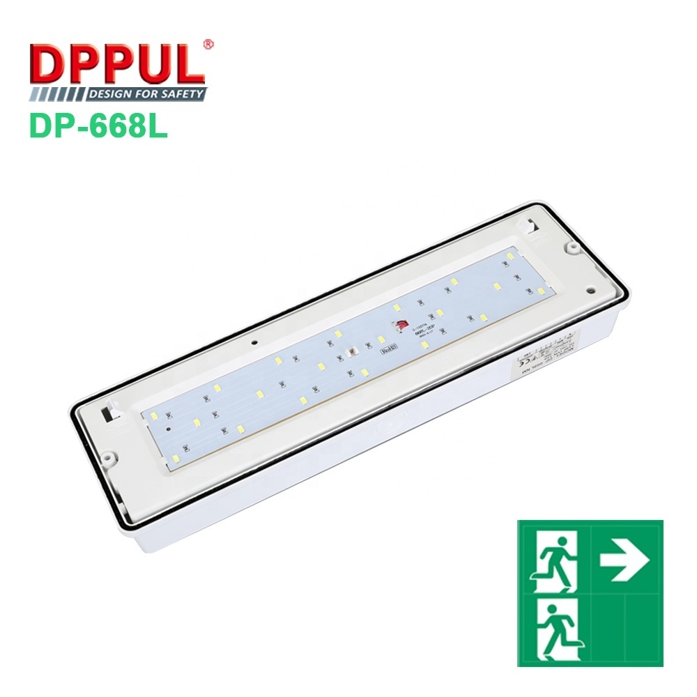 Hot Sale Dppul High Quality  Emergency Light Professional Class 1 Protection Emergency Bulkhead Led Emergency Exit Light