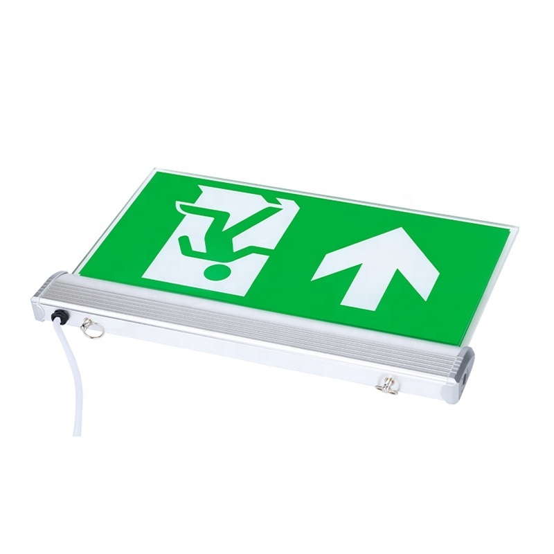 Custom Wall Mounted IP20 Ceiling Fire Sign Corridor Hotel 3.1W Exit Emergency Light LED sign