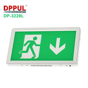 Custom Ultra-thin flat escape indicator IP20 illumination LED emergency light edge lit exit sign