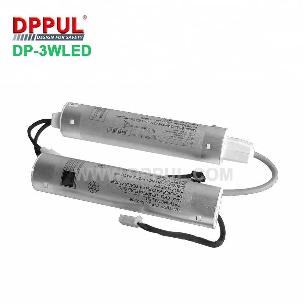 Dppul 3W Battery Operated Recessed Led Emergency Downlight