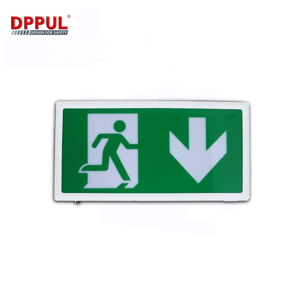 Wholesale custom1.5ah Ni-Cd Batteries IP 20 Rechargeable box exit sign led emergency light