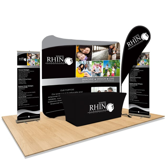 Portable Backdrop Display Wholesale Modular Trade Show Tension Fabric  Promotion Advertising Exhibition Booth