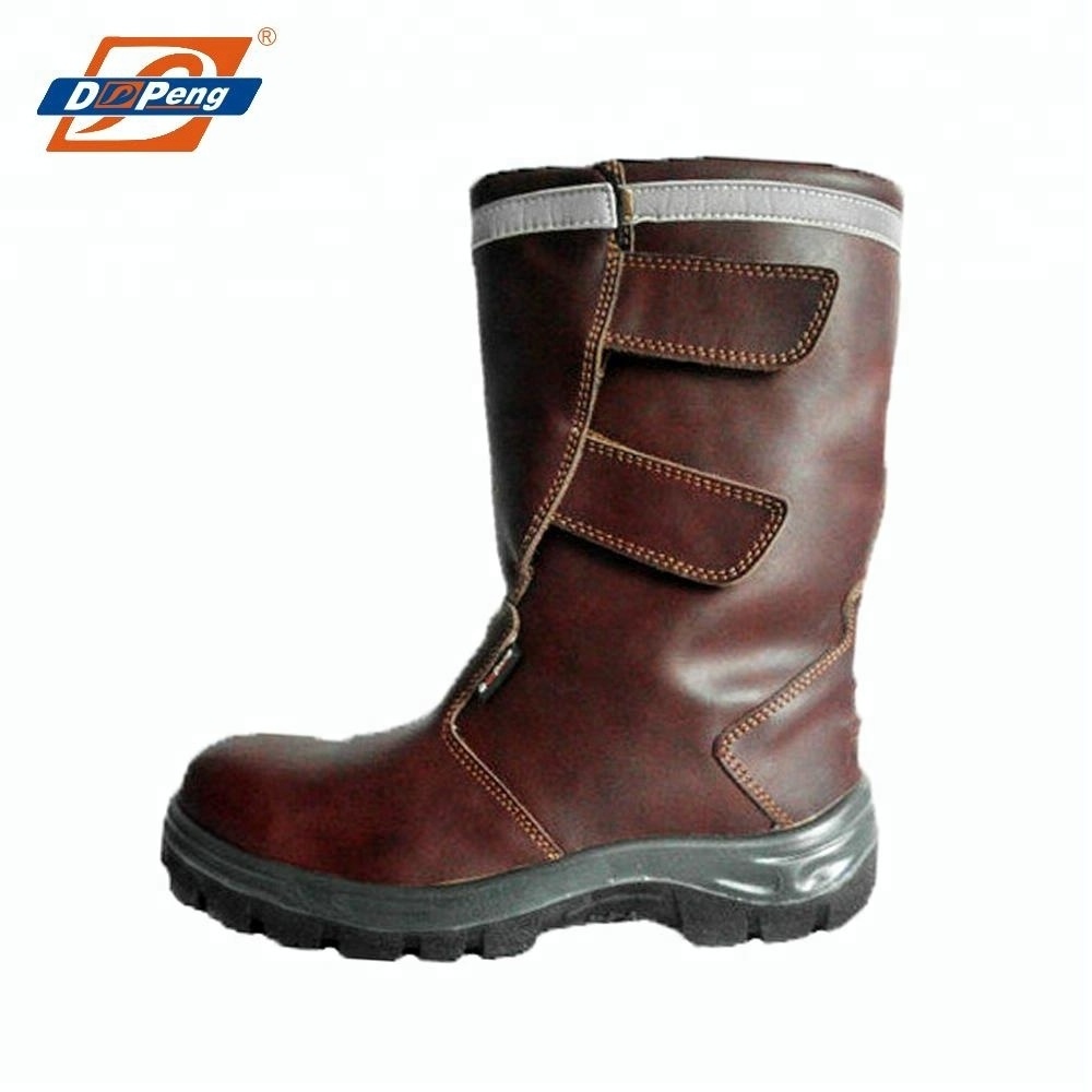 high cut farmer labour work boots oil acid resistant oil and gas filed industry safety shoes