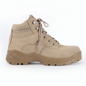 Outdoor breathable casual desert hiking mountaineering combat boots suede leather off-road tactical boots