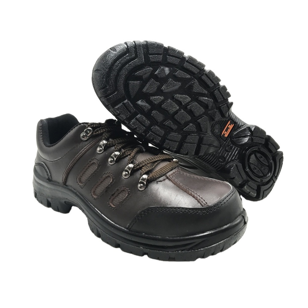 Euro mens work shoe with carbon composite toe cap protective lace-up woodland safety shoes brand