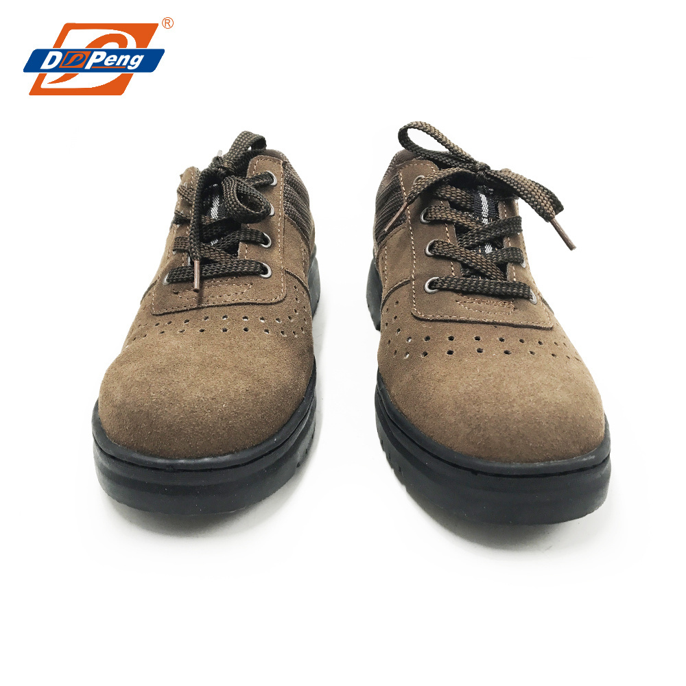 DP brand air hole low cut safety shoes steel toe sports light weight protective mens working shoes