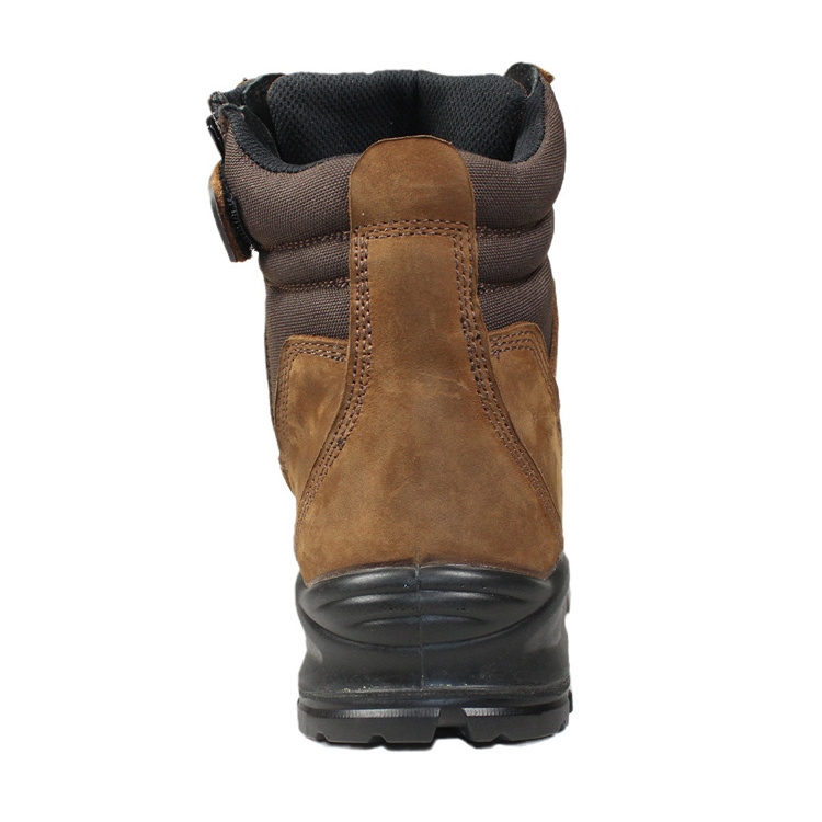 2022 new attractive brown first layer Nubuck leather safety boots stylish workers classic High Top work boots