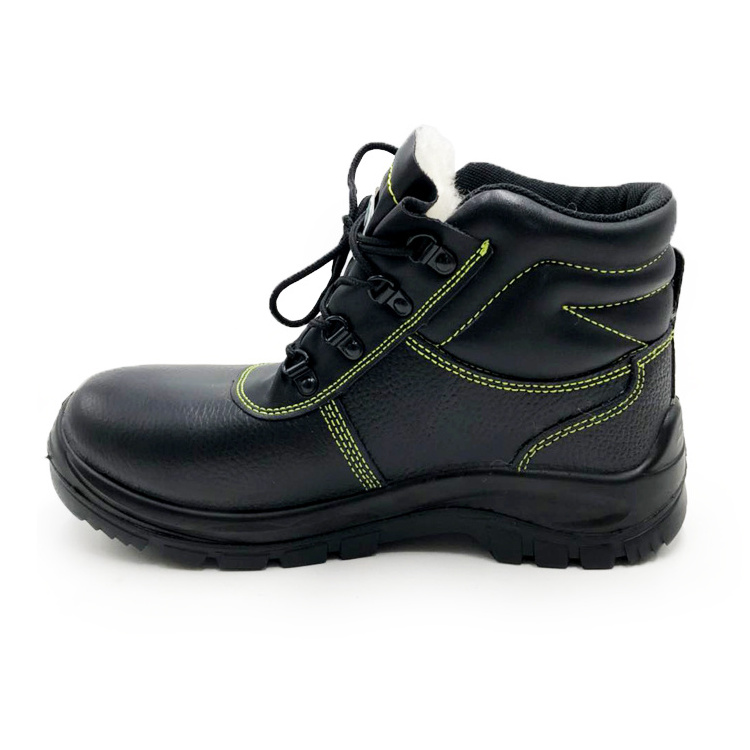 high quality winter warm construction safety shoes welding boot for working with fur