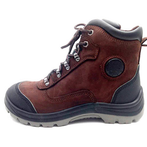 Customize Winter Leather Half Cut Safety Men Steel Toe Boots for Work Sefty Shoes