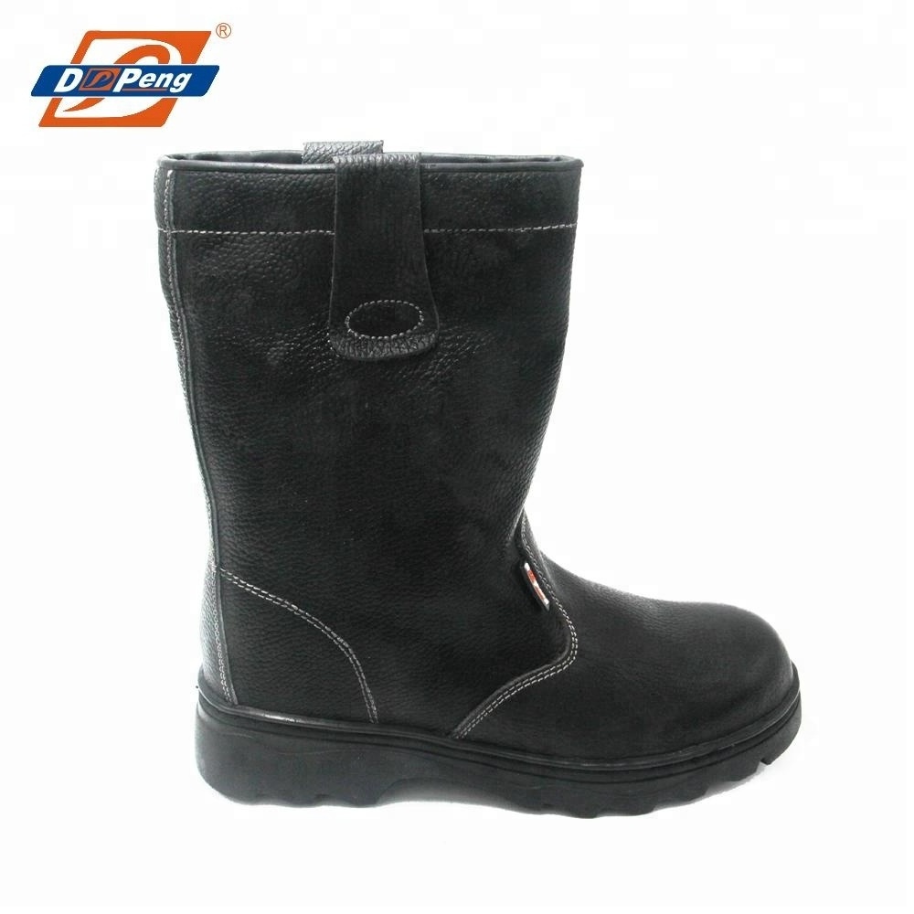 high cut farmer labour work boots oil acid resistant oil and gas filed industry safety shoes