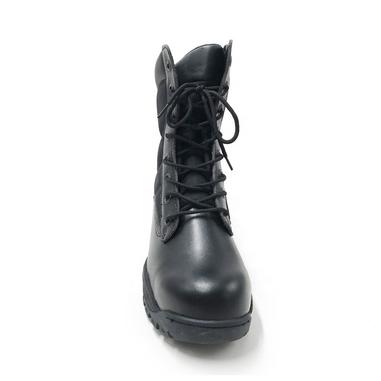 New charming waterproof long leather composite toe men's safety boots tactical combat boots