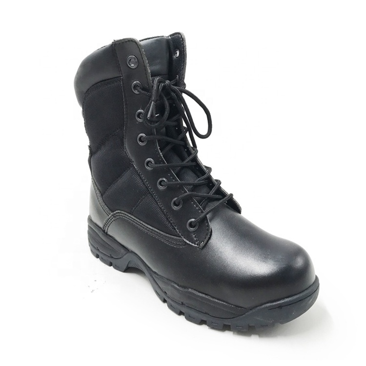 New charming waterproof long leather composite toe men's safety boots tactical combat boots