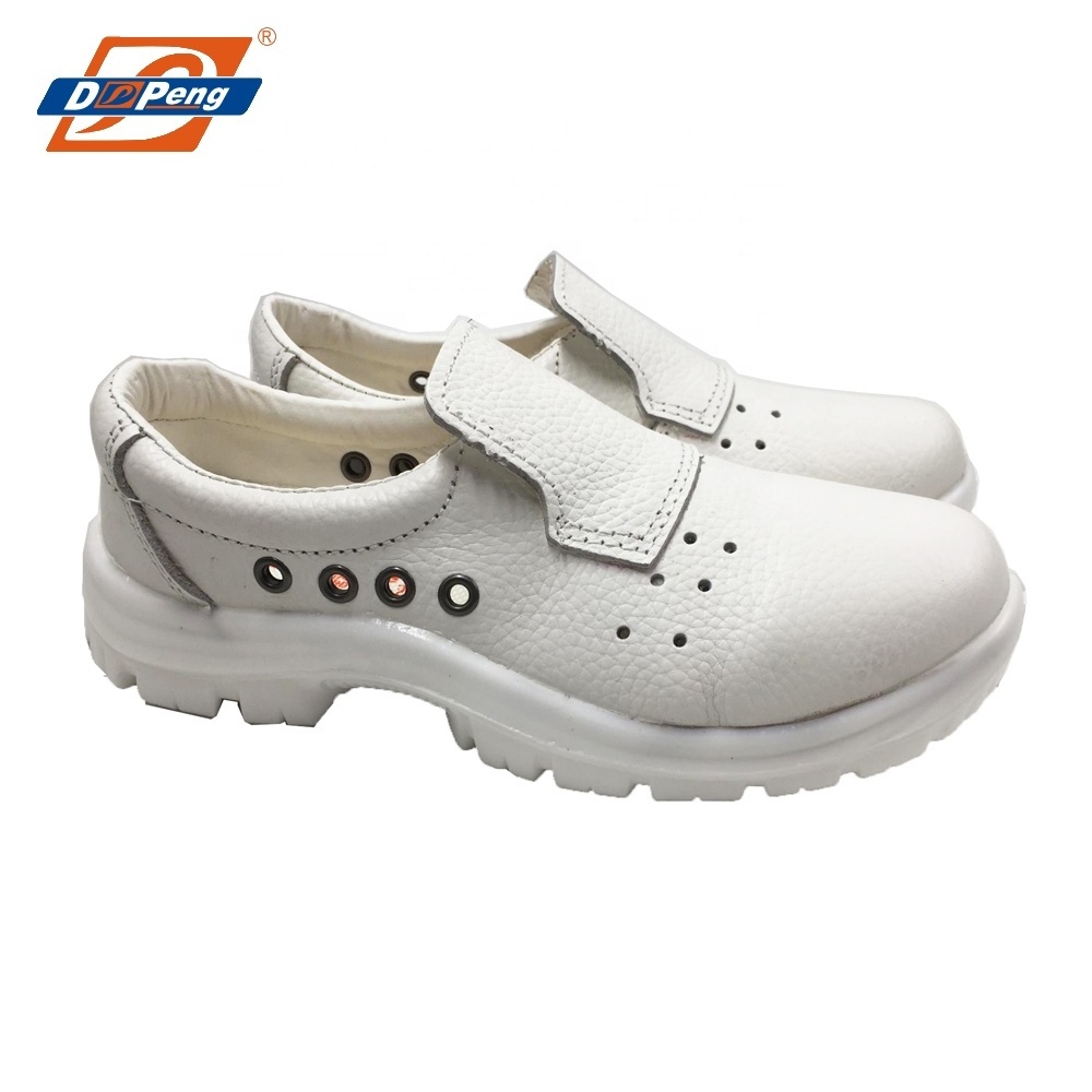 White no lace slip on air hole ESD antistatic nurse medical chef kitchen lab safety work shoes