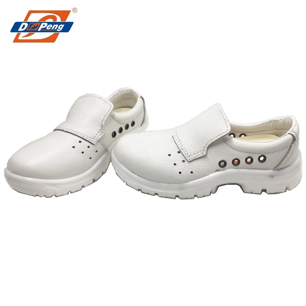 White no lace slip on air hole ESD antistatic nurse medical chef kitchen lab safety work shoes