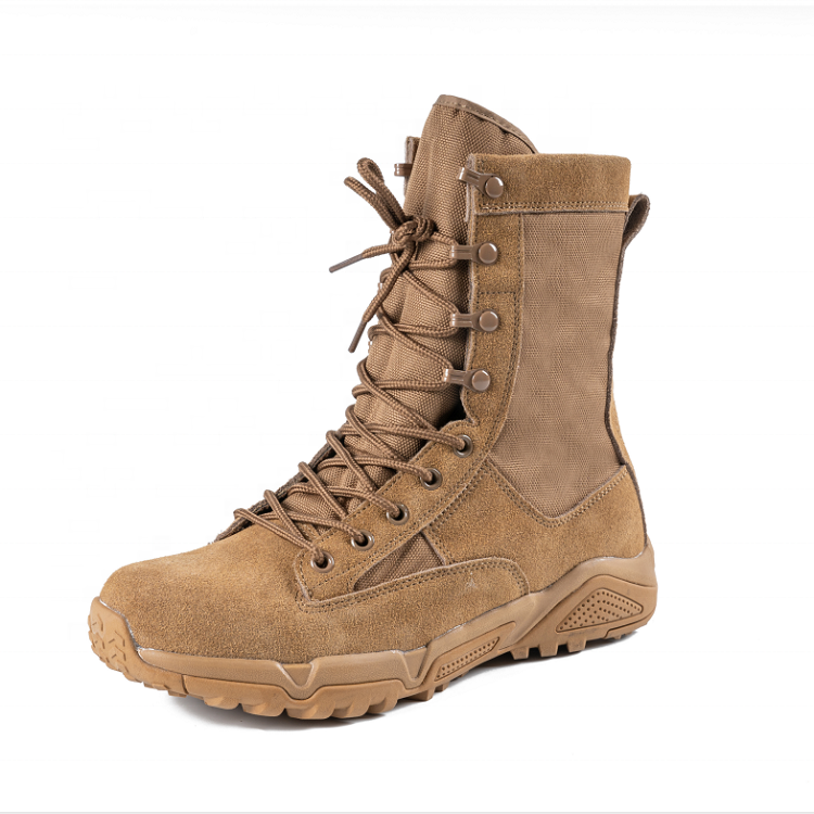 Heavy Duty Brown Color Men Gender and Ruber Sole Tactical Combat Desert Boots