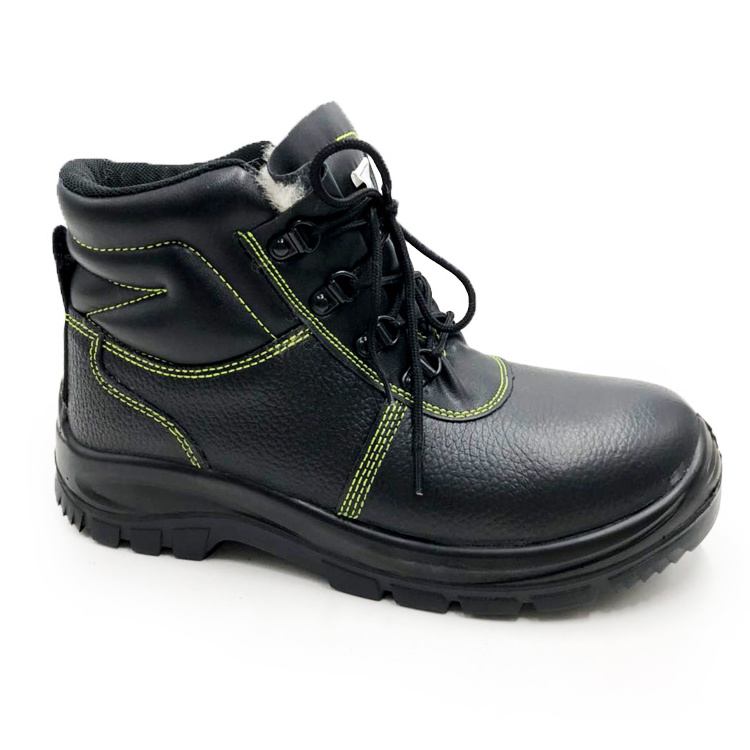 high quality winter warm construction safety shoes welding boot for working with fur