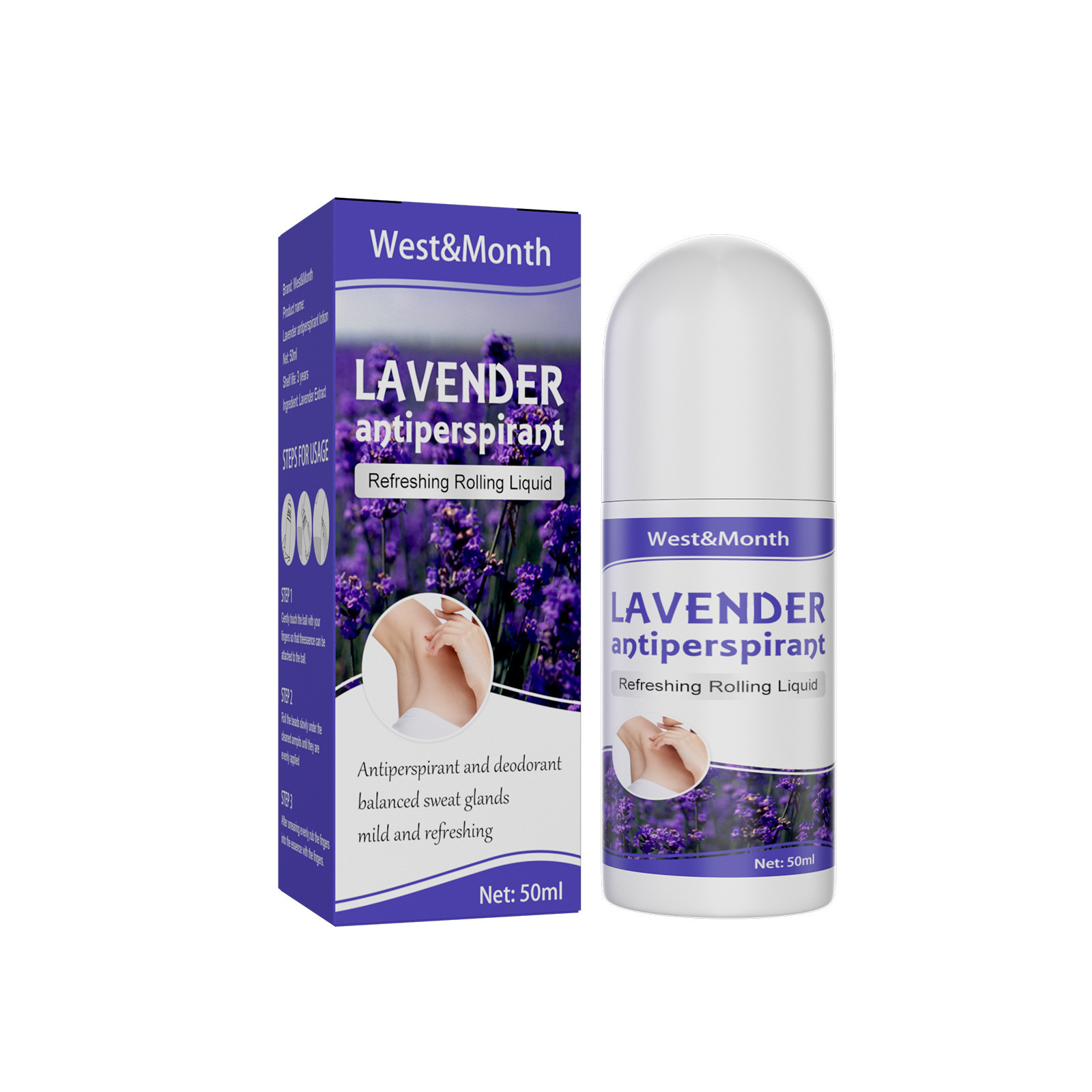 Natural Antiperspirant stick  body deodorant bottle Lavender long-lasting fragrance for man and woman