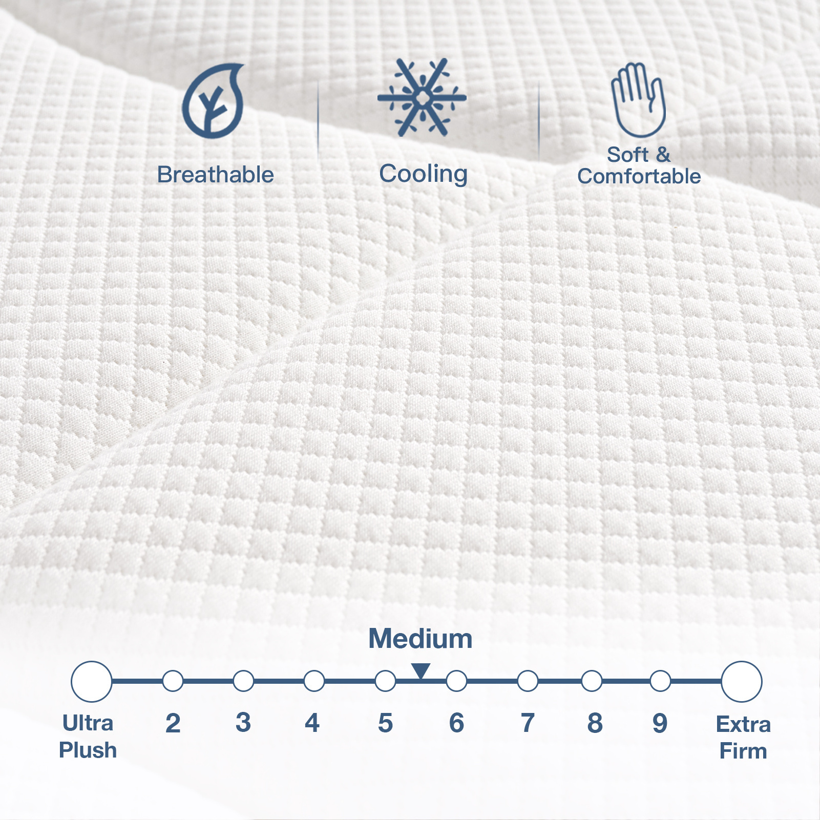 Twin XL Mattress 12 Inch Euro Top Hybrid Gel Memory Foam with Pocket Spring Mattress in a Box for Cool Sleep