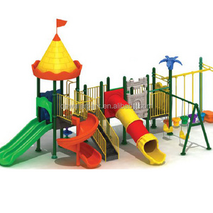 Outdoor Games Play Equipment Colorful Children Playground Park Slide Funny Plastic Slide 1 Set Swings for Kids Indoor Accepted