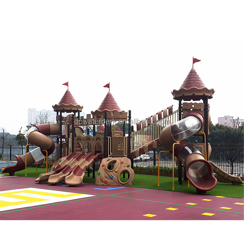 Outdoor Games Play Equipment Colorful Children Playground Park Slide Funny Plastic Slide 1 Set Swings for Kids Indoor Accepted