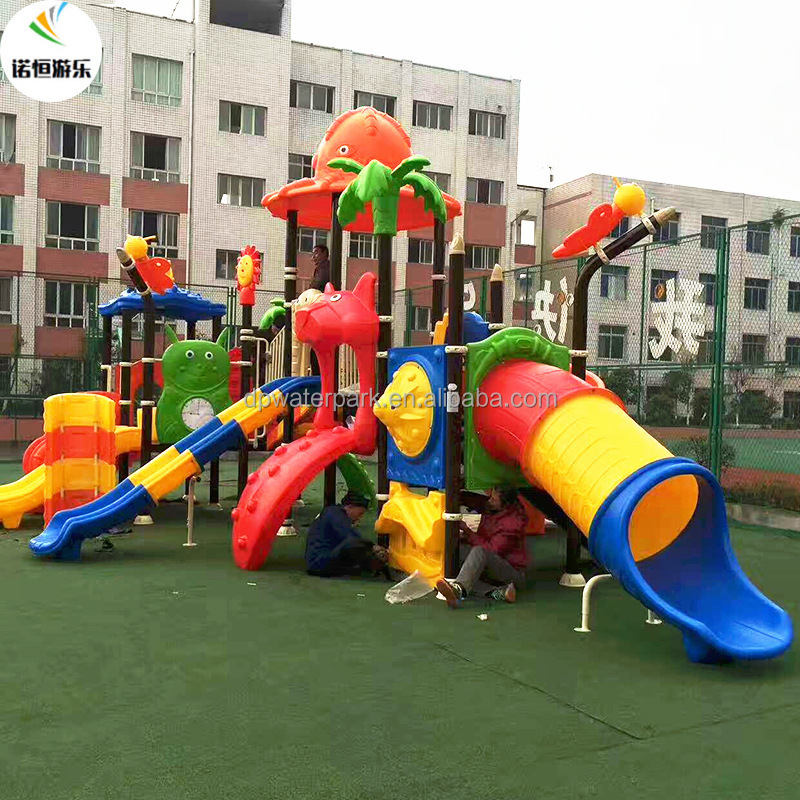 Outdoor Games Play Equipment Colorful Children Playground Park Slide Funny Plastic Slide 1 Set Swings for Kids Indoor Accepted