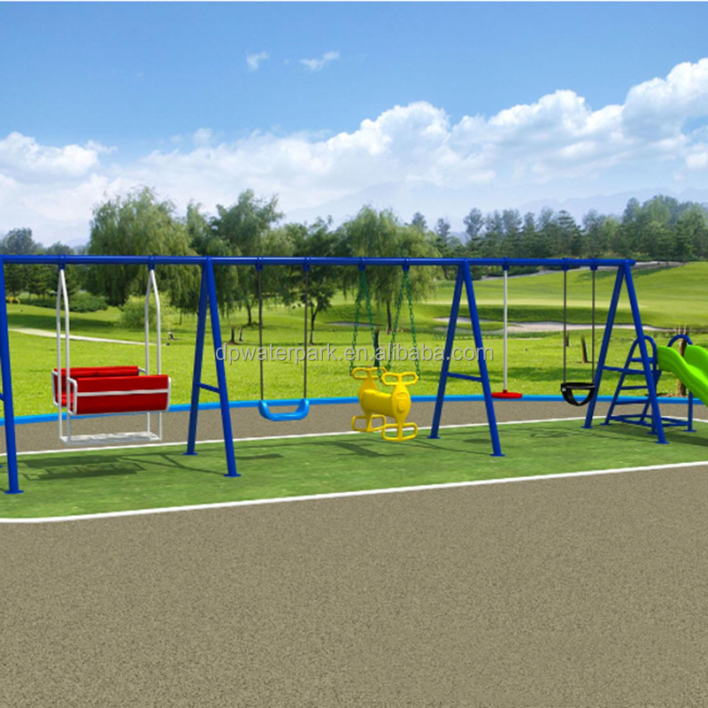 Cheap price children park outdoor games play equipment multiplayer swing set for sale