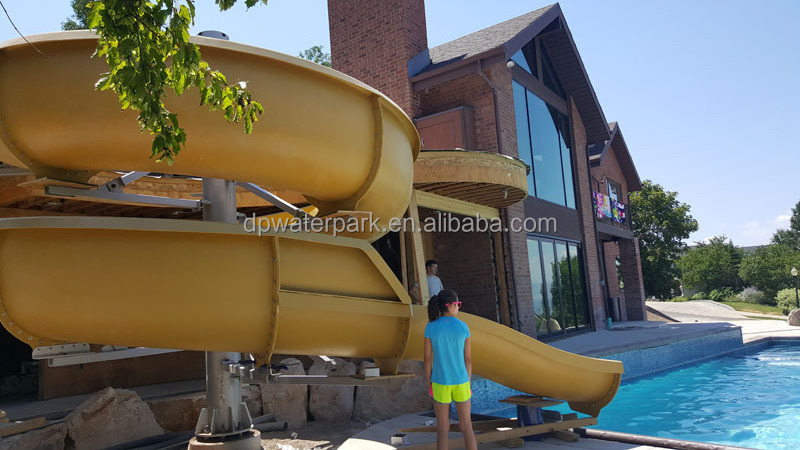 Tobogan privado de la piscina de la fibra de vidrio del equipo comercial del parque acuatico para los ninos y los adultos