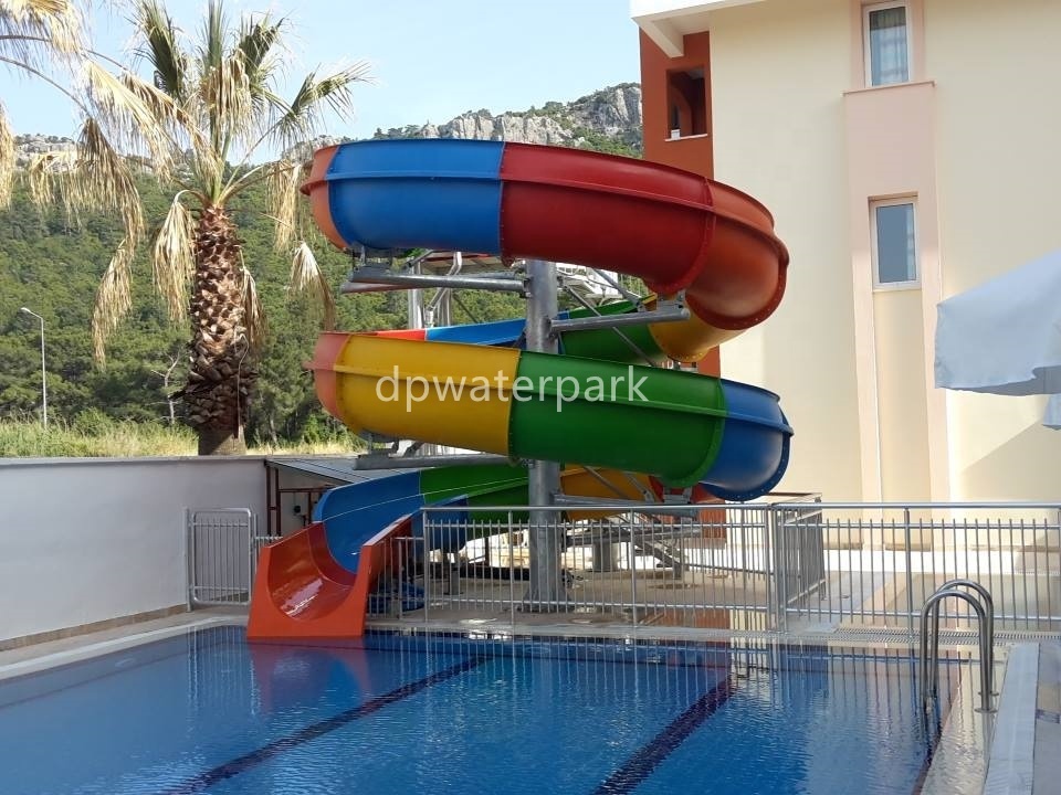 Commercial water amusement equipment aqua play theme park design fiberglass swimming pool slides for children and adults