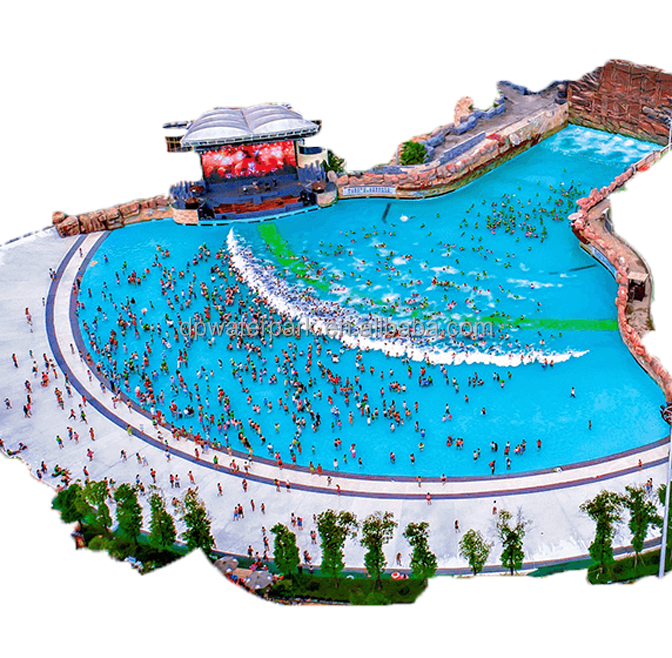 Hot-sale surf wave pool machine artificial tsunami wave style swimming pool equipment for water park