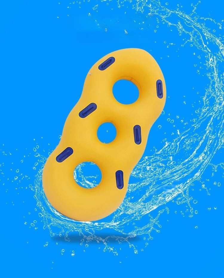 Fashion design factory price inflatable transparent swimming ring swimming floater ring for adults kids