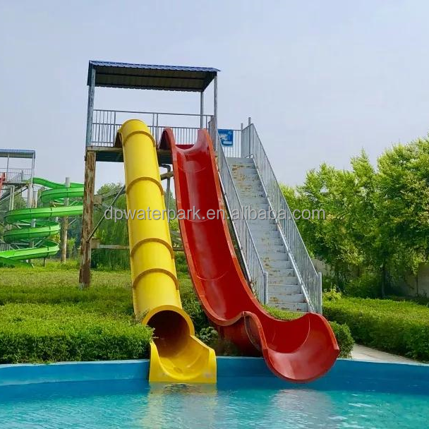 Outdoor aqua park commercial water play equipment toboggan water slide sled and barrel slide rafting slide