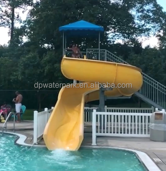 Tobogan privado de la piscina de la fibra de vidrio del equipo comercial del parque acuatico para los ninos y los adultos