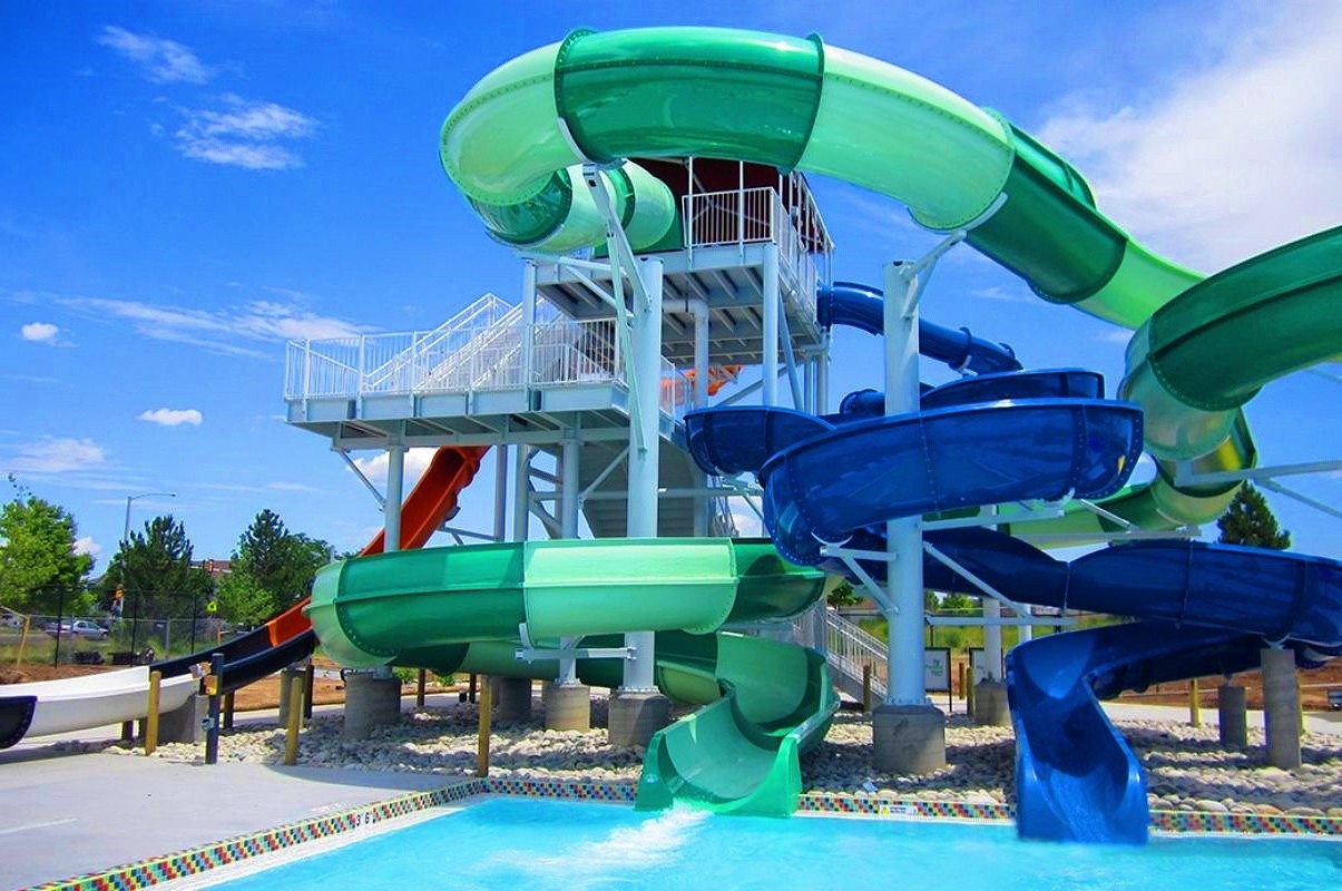 Kids Water Games Theme Park Swimming Pool Fiberglass Spiral Slide