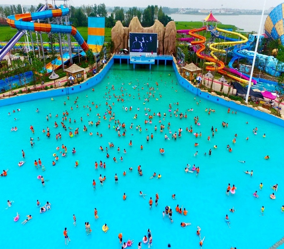 Hot-sale surf wave pool machine artificial tsunami wave style swimming pool equipment for water park