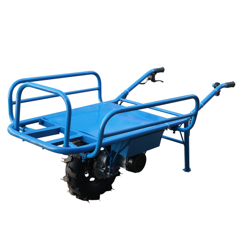 Gasoline engine/electric heavy duty wheel barrow motorized power electric wheelbarrow