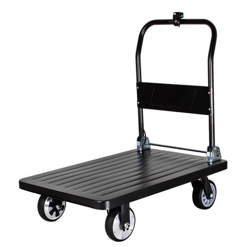 Stainless Steel Portable Folding Trolley Cart Beach Camping Garden Collapsible Wagon Trolley Cart