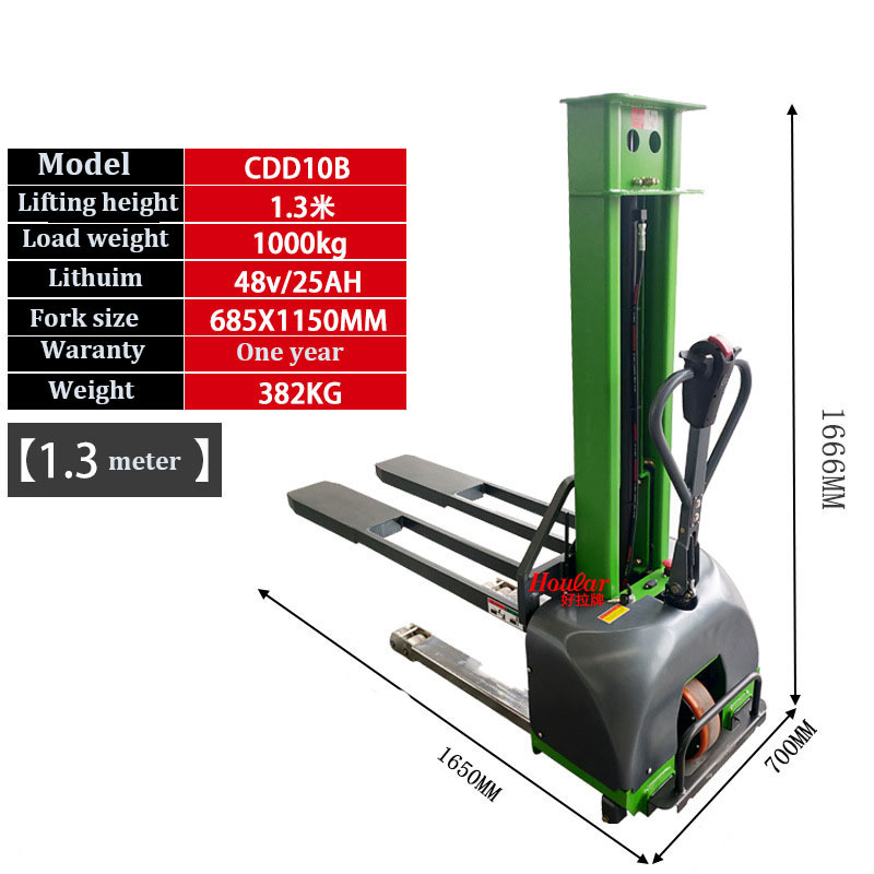 Best price 500kg 700kg 1000 kg Self Loading Portable Stacker Forklift electric Stacker on sale