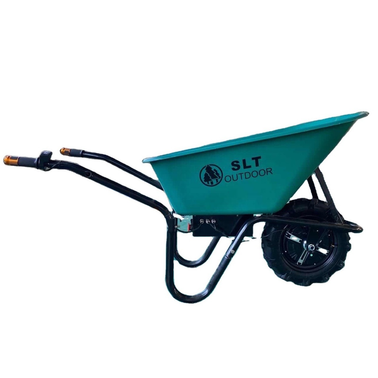 Gasoline engine/electric heavy duty wheel barrow motorized power electric wheelbarrow