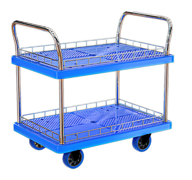 Stainless Steel Portable Folding Trolley Cart Beach Camping Garden Collapsible Wagon Trolley Cart