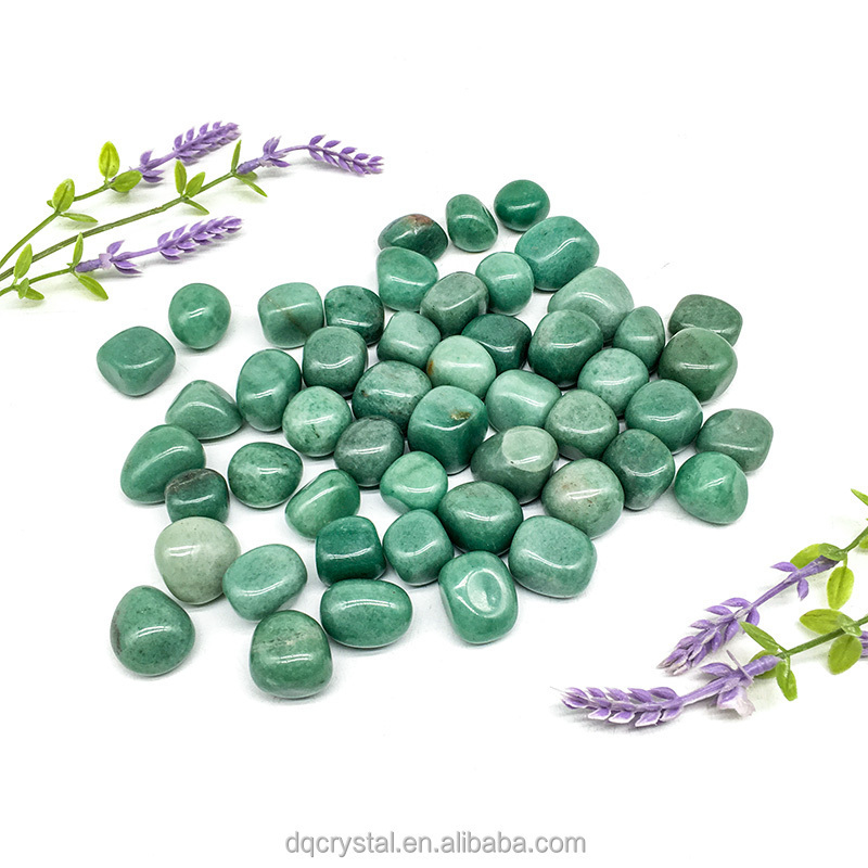 Cheaper price 2-3cm size natural Green Aventurine tumbled crystal stone crystal tumbled gemstones