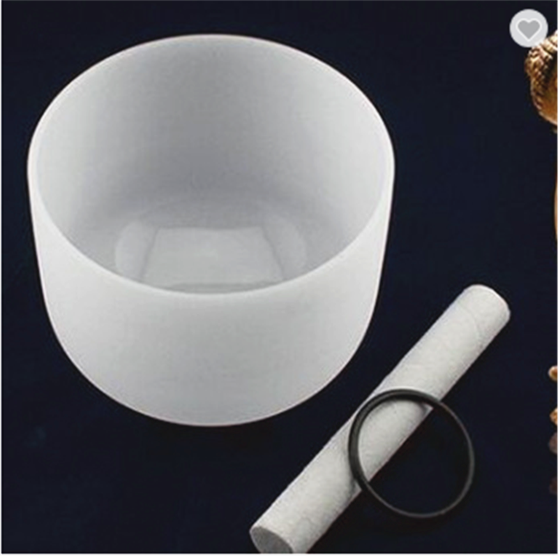 Manufacture supply Frosted quartz crystal singing bowls for wholesale