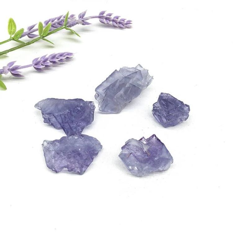 Natural Rock Purple Fluorite Specimens Rough Stone Mineral clear purple fluorite stone For Home Decoration