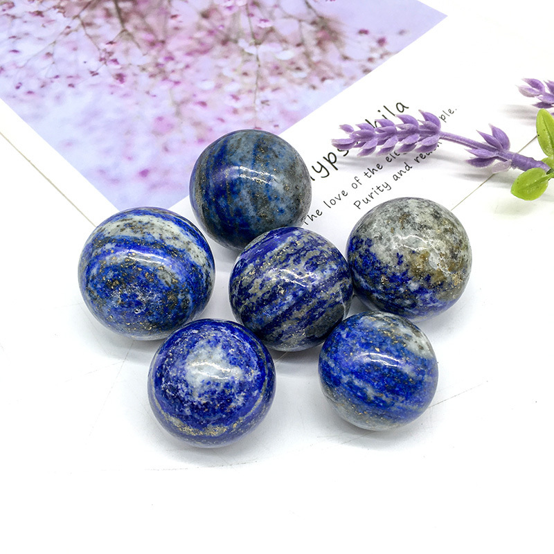 Wholesale natural blue lapis sphere high quality crystal small size lapis luzil ball healing stone for decoration